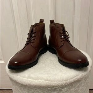 Polar fox Men's Brown Leather Boots